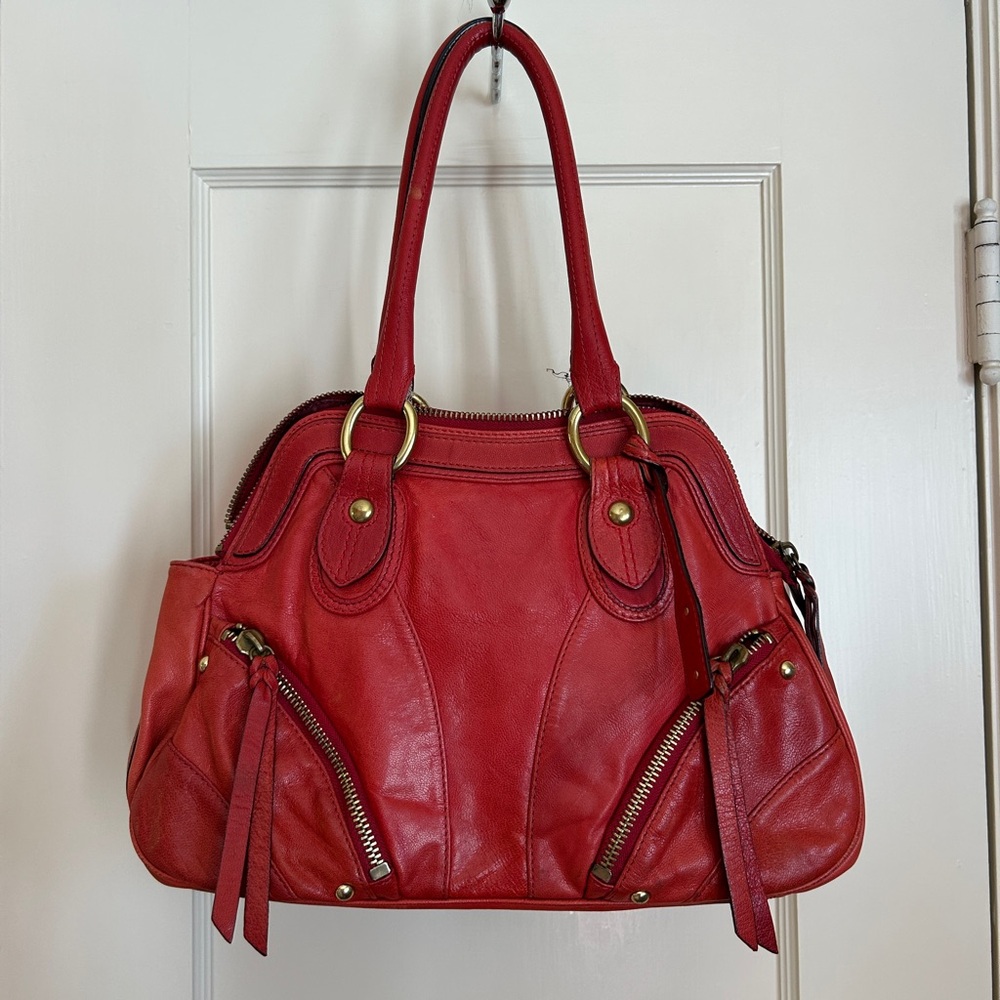 Chic Red Shoulder Bag